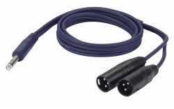 FL36 - 2 bal. XLR/M 3 p. to Jack stereo 1,5 m