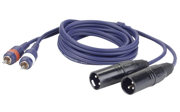 FL26 - 2 RCA Male L/R to 2 XLR/M 3 p. 1,5 m