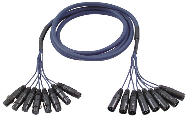 FL60 - 8 XLR/M 3 p. to 8 XLR/F 3 p. 6 m