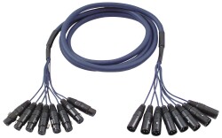 FL60 - 8 XLR/M 3 p. to 8 XLR/F 3 p. 6 m