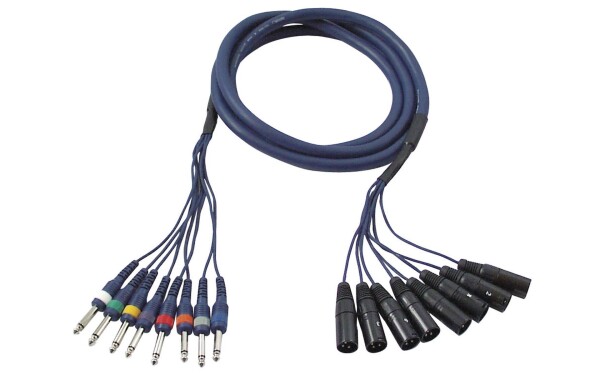 FL62 - 8 XLR/M 3 p. to 8 Jack mono 3 m