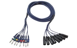 FL62 - 8 XLR/M 3 p. to 8 Jack mono 3 m