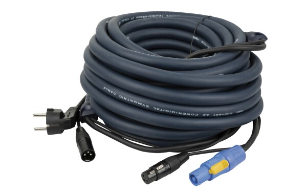 FP06 - Schuko/XLR M - Powercon/XLR F 20 m DMX / Power