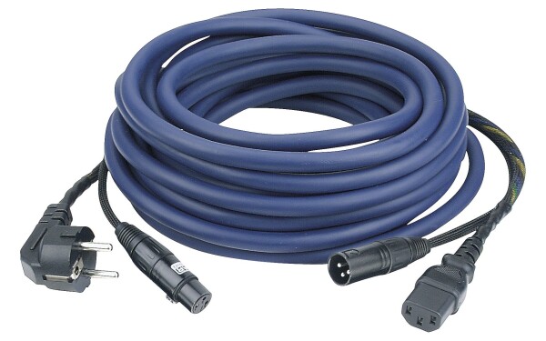 FP08 - Schuko/XLR F - IEC/XLR M 20 m Audio / Power