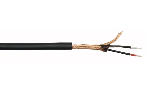 MC-226 Black microphone cable double isolation 100 m on spool