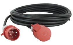 Extension Cable, 3 x 32A 380V 50 m/5 x 4 mm2