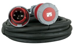 Extension Cable, 3 x 63A 380V 10 m/5 x 10 mm2