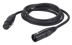 FL09 - DMX/AES-EBU XLR/M 3 p. to XLR/F 3 p. 1,5 m