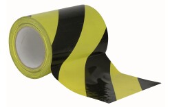 Floor-Marking tape Black/Yellow 150mm / 33m