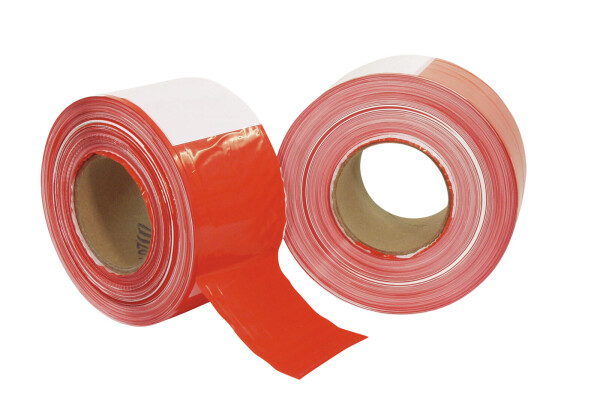 Absperrband rot/weiß 500mx80mm