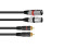 Adapterkabel 2xXLR(M)/2xCinch 6m sw