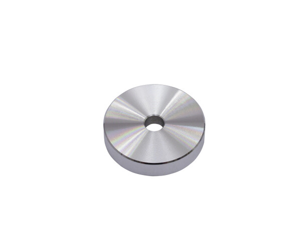 Puck Single Center Piece Aluminum silver