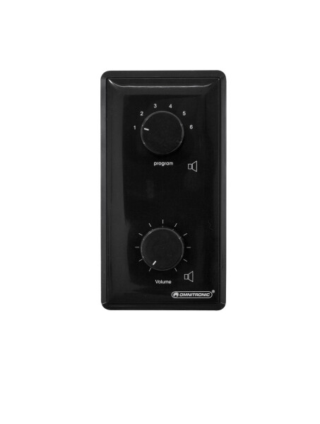 PA vol contr/prog select 20W mono bk