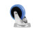 Swivel Castor 100mm BLUE WHEEL light blue