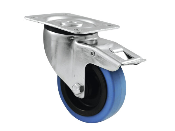 Lenkrolle 100mm BLUE WHEEL mit Bremse