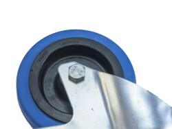 Swivel Castor 100mm BLUE WHEEL with brake