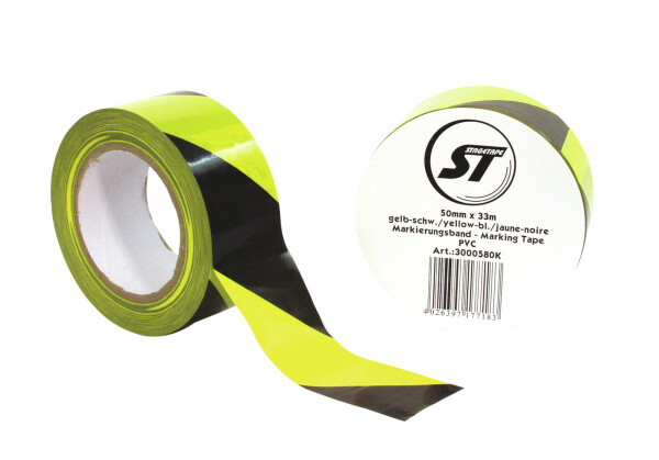 Marking Tape PVC yellow/bl