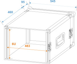 Verstärkerrack PR-2, 6HE, 47cm tief