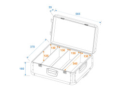 CD Case black 120 CDs with Trolley