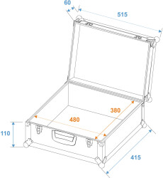 Universal-Koffer-Case FOAM GR-1 schwarz