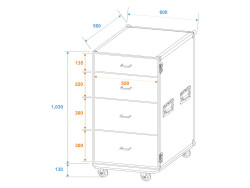 Universal Drawer Case ODS-1 with wheels