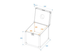 Flightcase Spiegelkugel 30cm