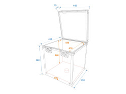Flightcase Spiegelkugel 40cm