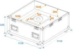 Flightcase Mirror Ball 100cm