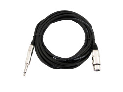 Adapterkabel XLR(F)/Klinke mono 5m sw
