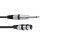 Adaptercable XLR(F)/Jack mono 5m bk