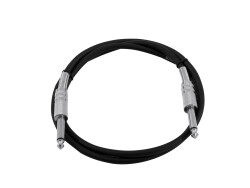 Jack cable 6.3 mono 1m bk