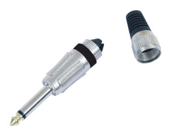 Jack plug 6.3 mono bk ROAD 10x