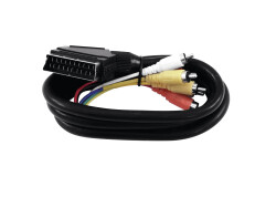 Adaptercable Scart/6xRCA 1.5m