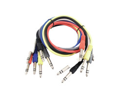 Jack cable 6.3 Patchcord stereo 6x0.9m
