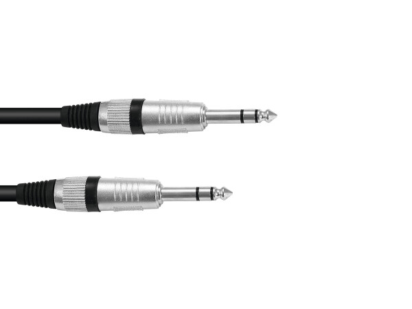 Klinkenkabel 6,3 stereo 6m sw ROAD