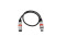 XLR cable 3pin 0.5m bk/rd