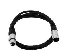XLR cable 5pin 0.5m bk