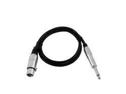 Adapterkabel XLR(F)/Klinke mono 0,9m sw