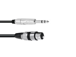 Adapterkabel XLR(F)/Klinke stereo 2m sw