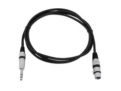 Adapterkabel XLR(F)/Klinke stereo 2m sw