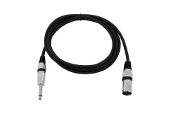 Adapterkabel XLR(M)/Klinke mono 2m sw