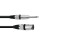 Adaptercable XLR(M)/Jack mono 2m bk