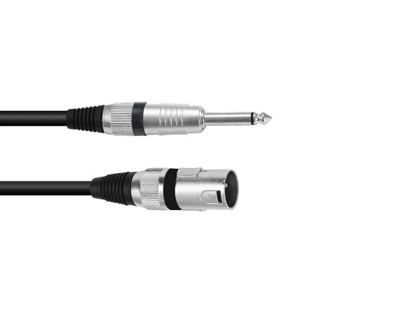 Adapterkabel XLR(M)/Klinke mono 10m sw