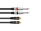 Adapterkabel 2xKlinke/2xCinch 1,5m sw