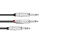 Adaptercable Jack/2xJack 3m