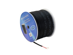 Speaker cable 2x2.5 100m bk durable