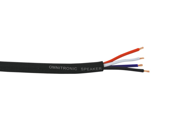 Speaker cable 4x4 50m bk
