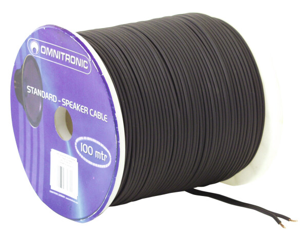 Speaker cable 2x1.5 100m bk
