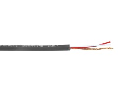 Microphone cable 2x0.22 100m bk