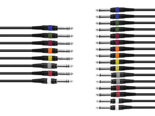 Snake cable 8xJack/16xJack mono 15m